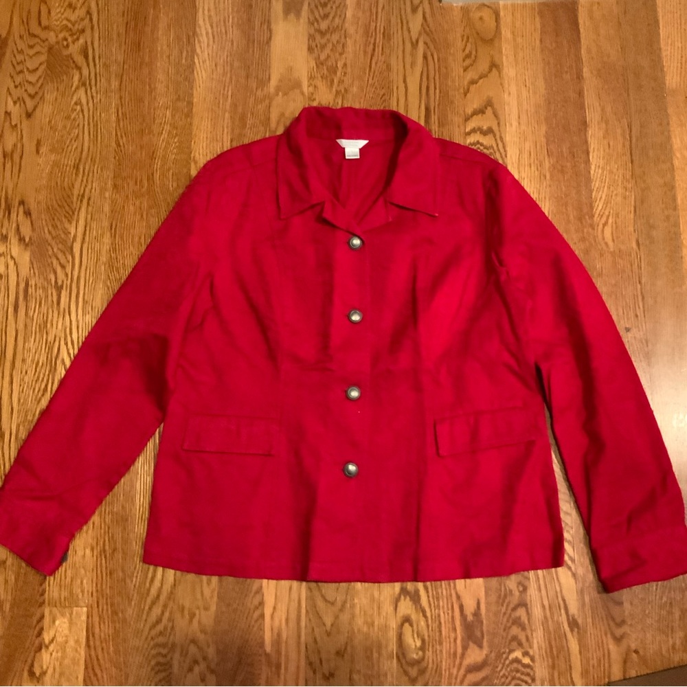 Jacket Christopher And Banks Button Front And Cuf… - image 1